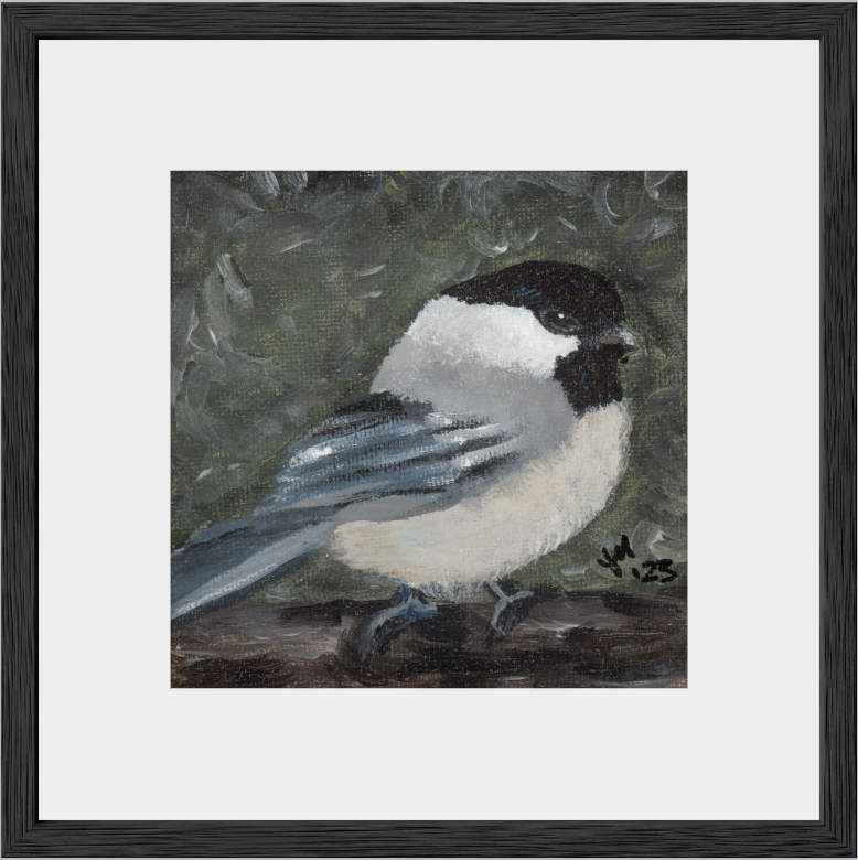 The Little Cheerleader (Black-Capped Chickadee)