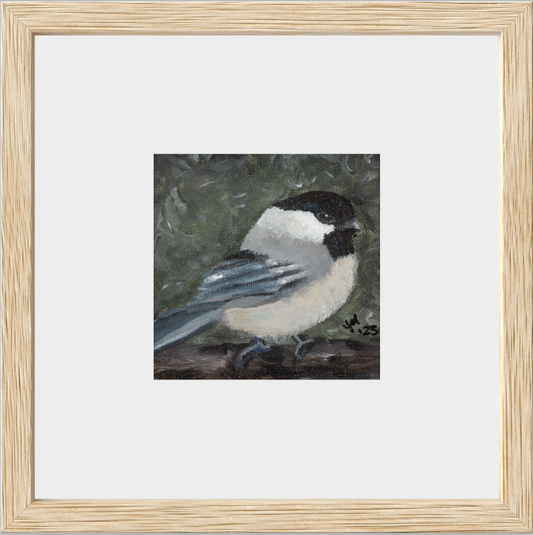 The Little Cheerleader (Black-Capped Chickadee)