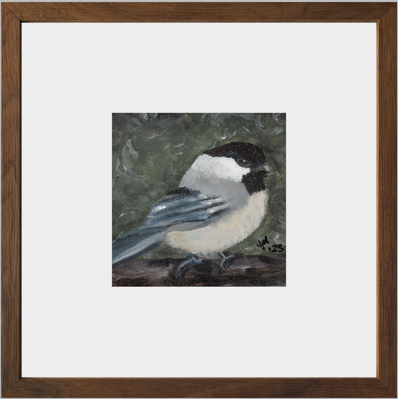 The Little Cheerleader (Black-Capped Chickadee)