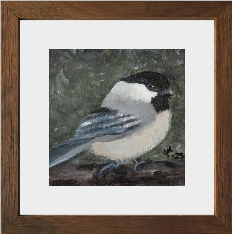 The Little Cheerleader (Black-Capped Chickadee)