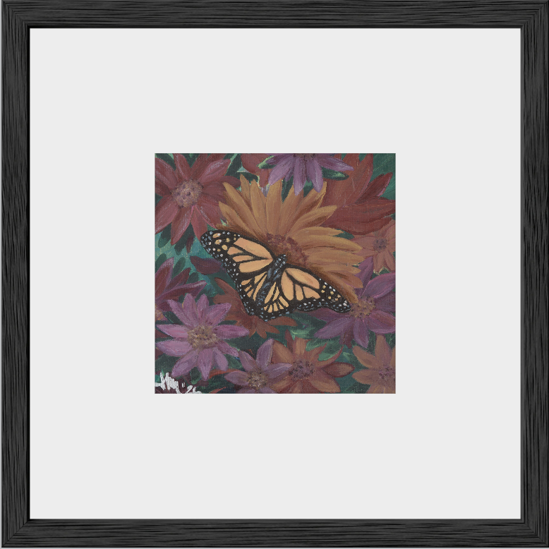 The Harmony of Bloom (Monarch Butterfly)