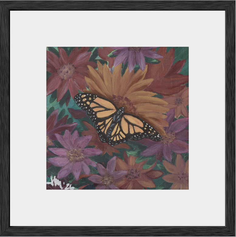 The Harmony of Bloom (Monarch Butterfly)