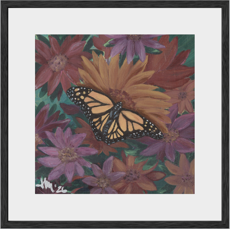 The Harmony of Bloom (Monarch Butterfly)