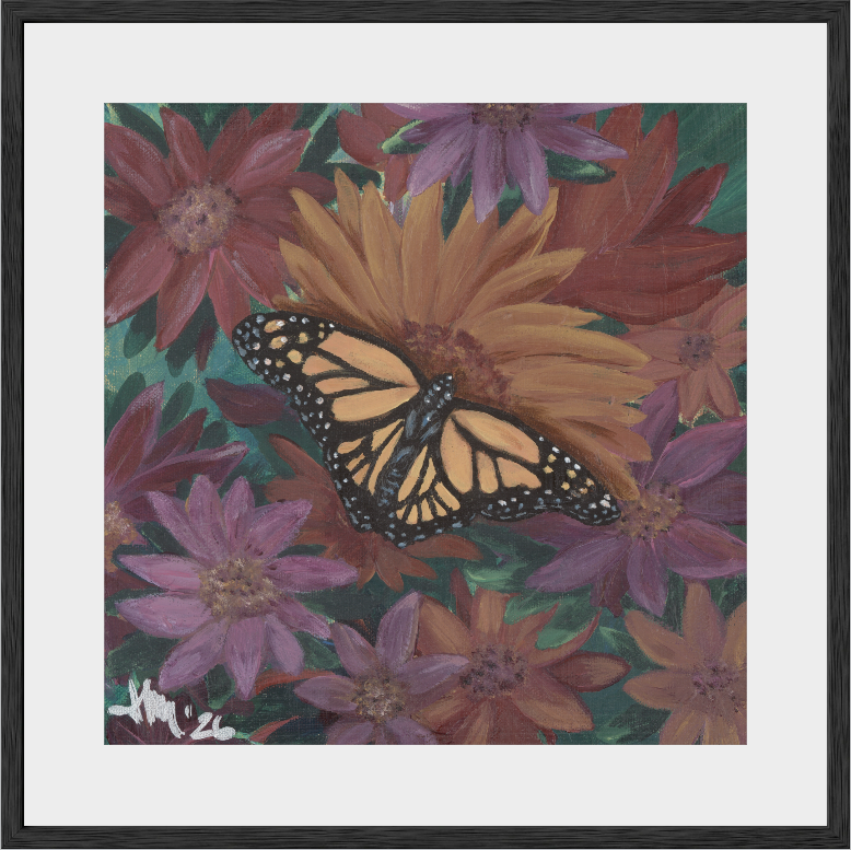 The Harmony of Bloom (Monarch Butterfly)