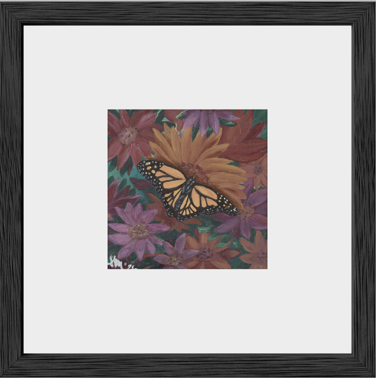 The Harmony of Bloom (Monarch Butterfly)