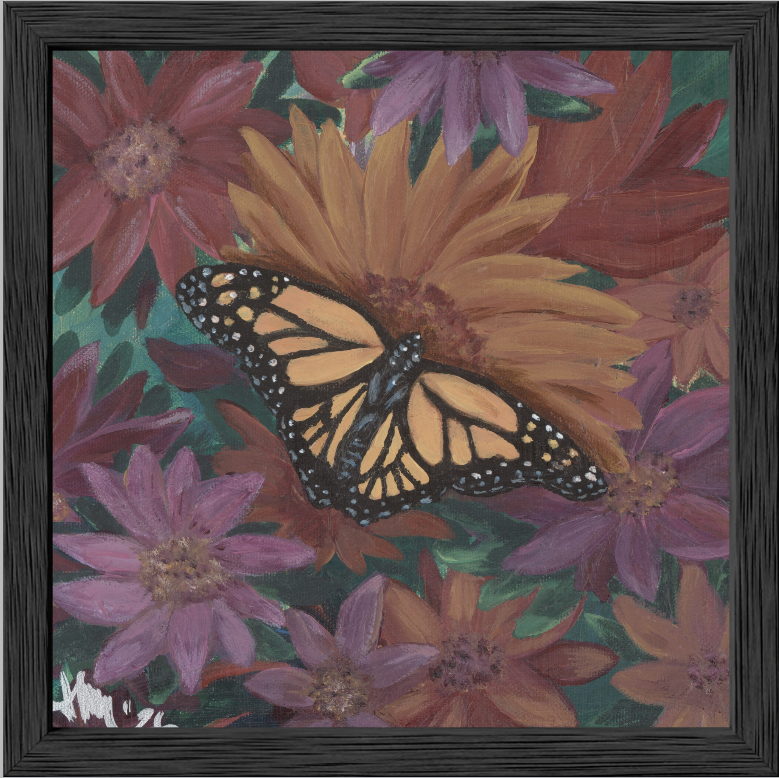 The Harmony of Bloom (Monarch Butterfly)