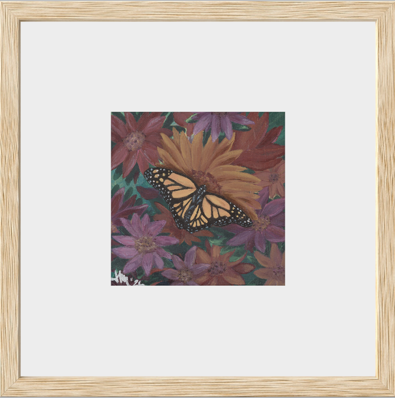 The Harmony of Bloom (Monarch Butterfly)