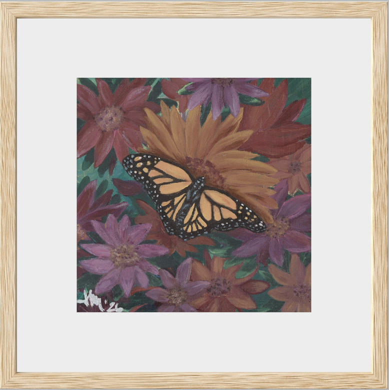 The Harmony of Bloom (Monarch Butterfly)
