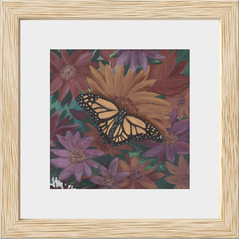 The Harmony of Bloom (Monarch Butterfly)