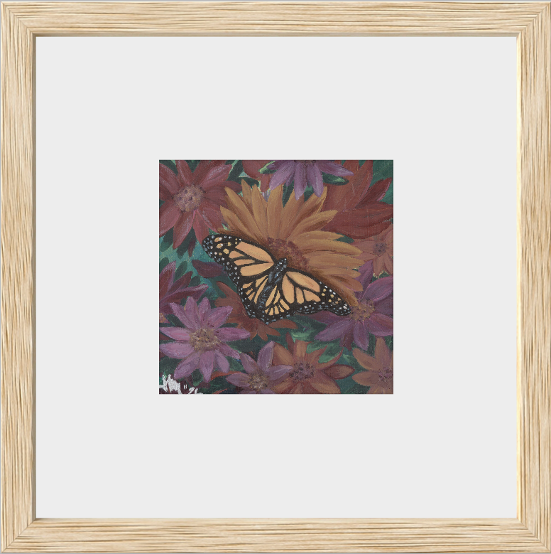 The Harmony of Bloom (Monarch Butterfly)