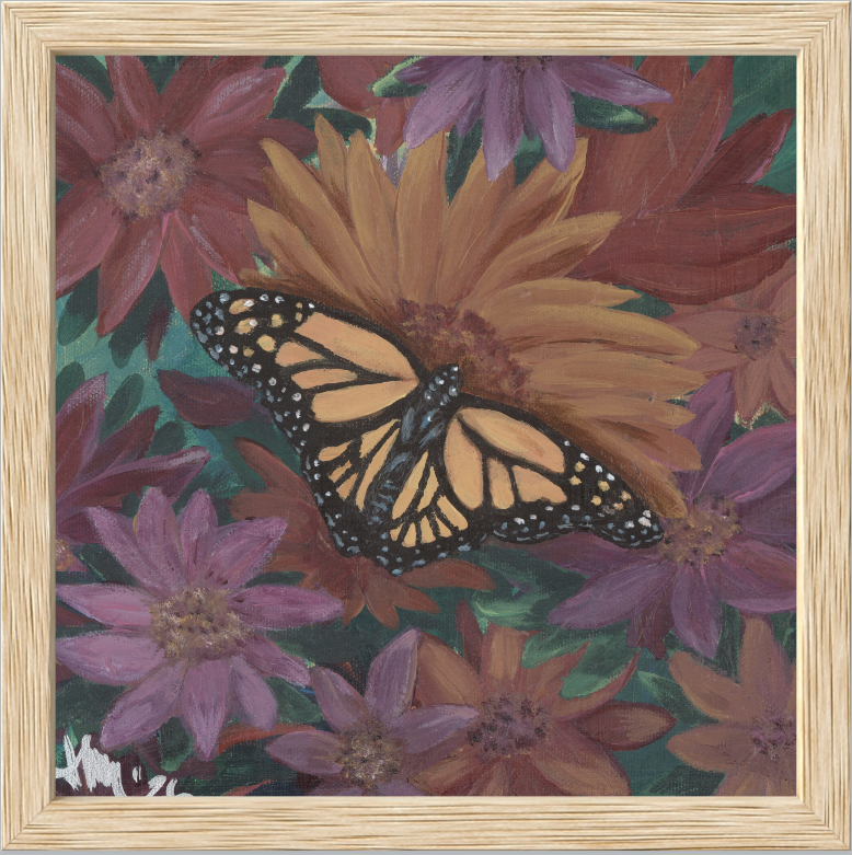 The Harmony of Bloom (Monarch Butterfly)