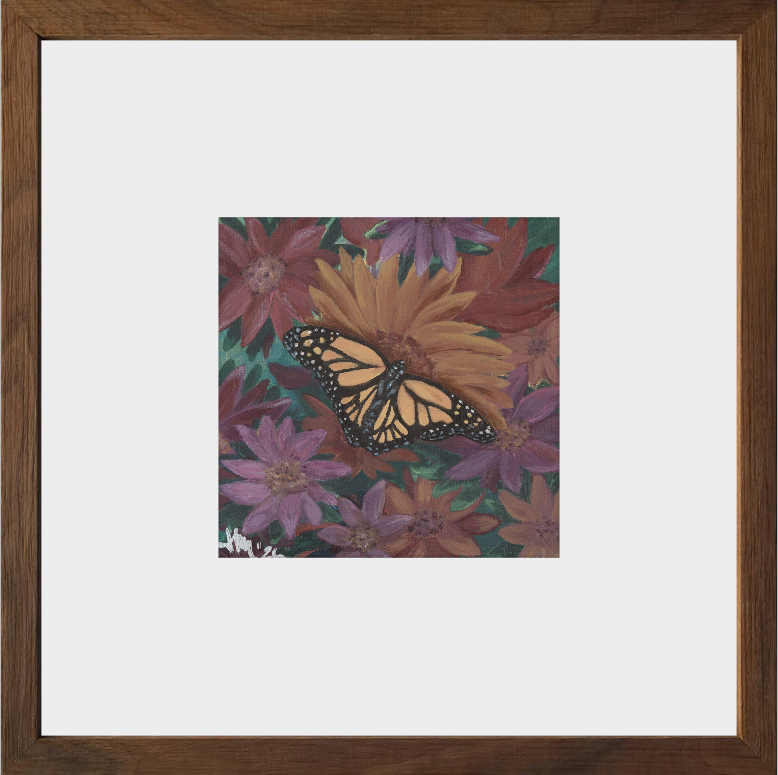 The Harmony of Bloom (Monarch Butterfly)