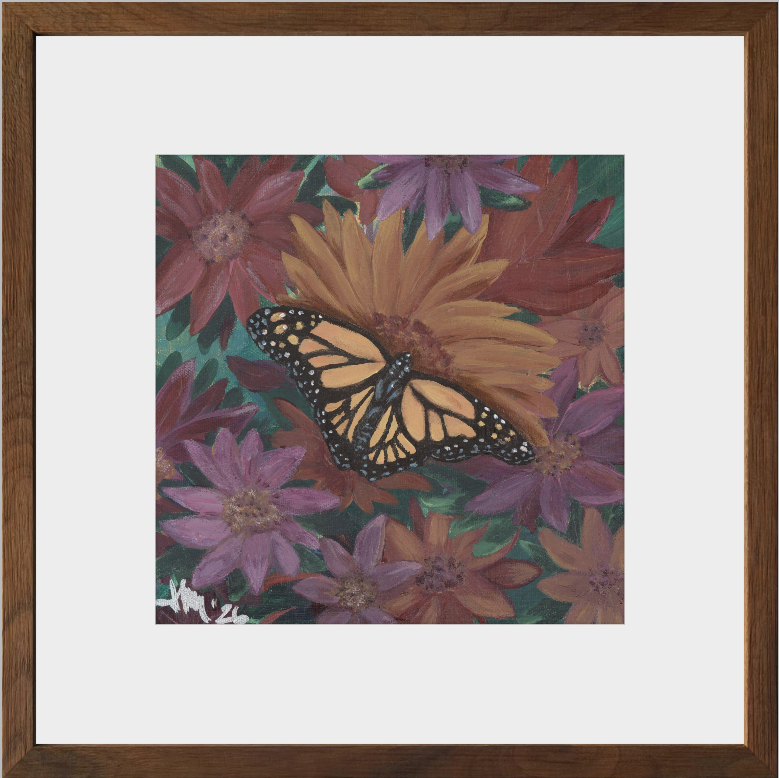 The Harmony of Bloom (Monarch Butterfly)