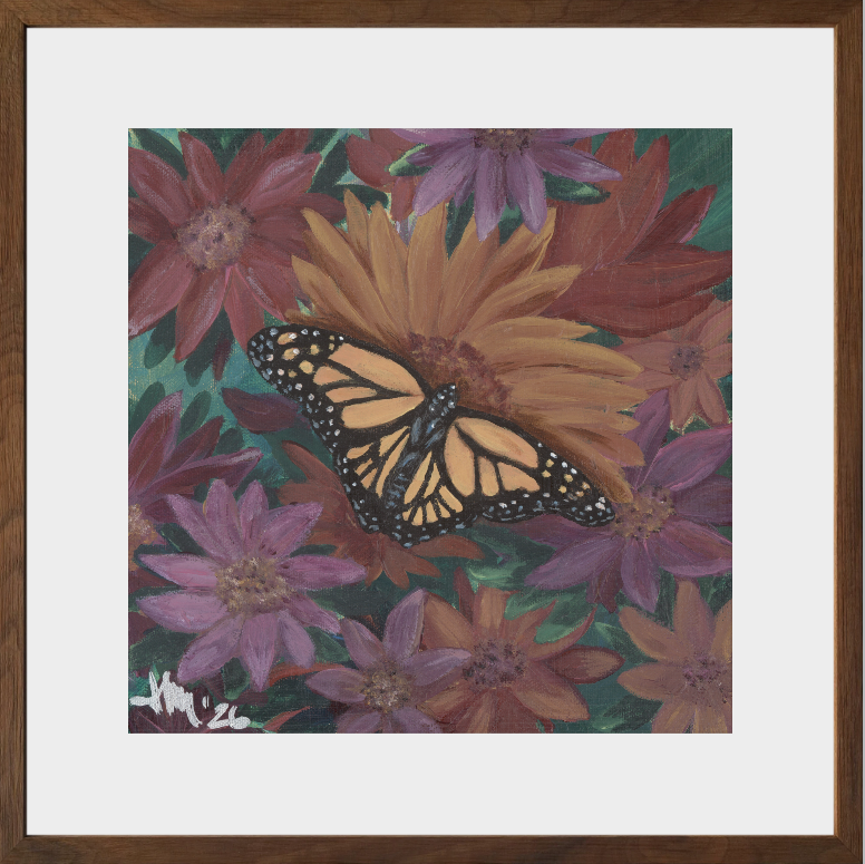 The Harmony of Bloom (Monarch Butterfly)