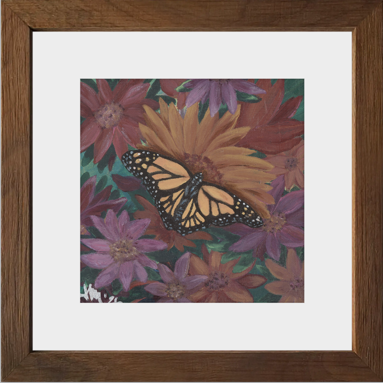 The Harmony of Bloom (Monarch Butterfly)