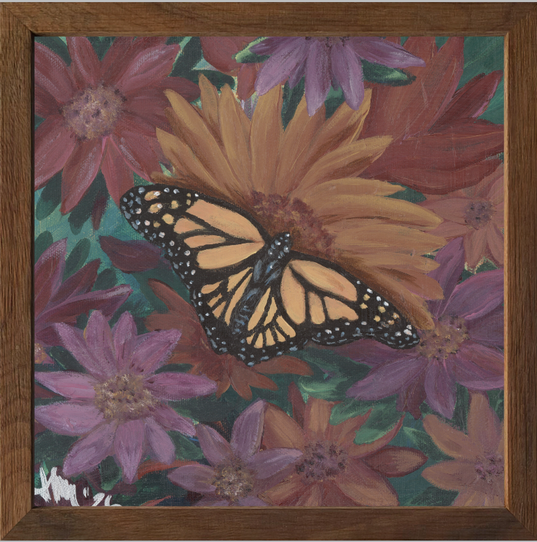 The Harmony of Bloom (Monarch Butterfly)