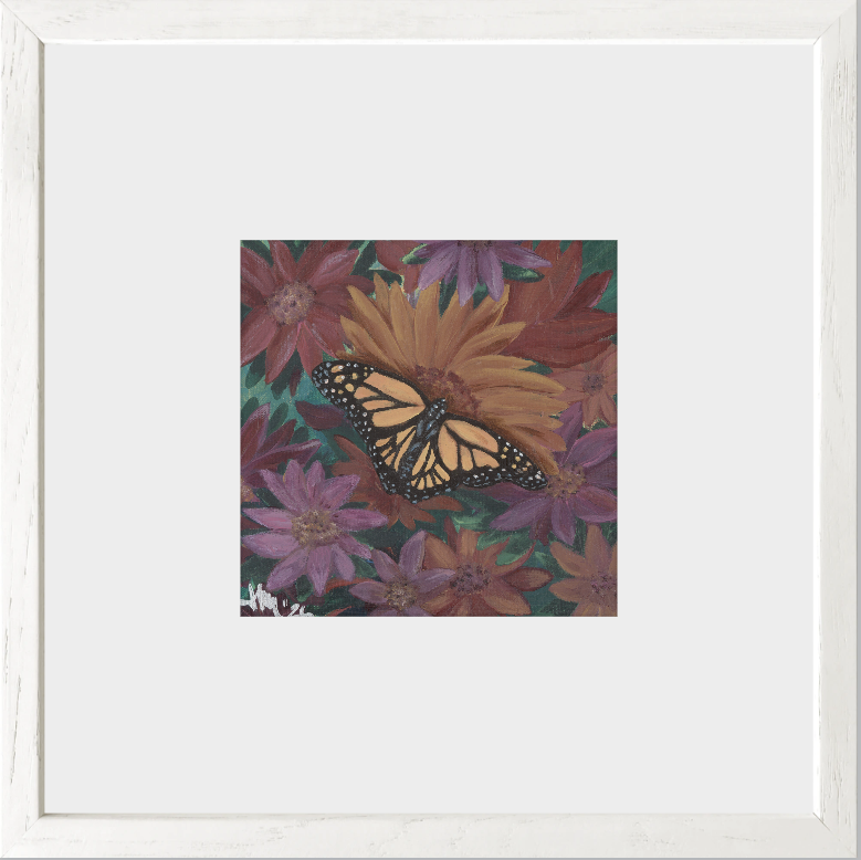 The Harmony of Bloom (Monarch Butterfly)