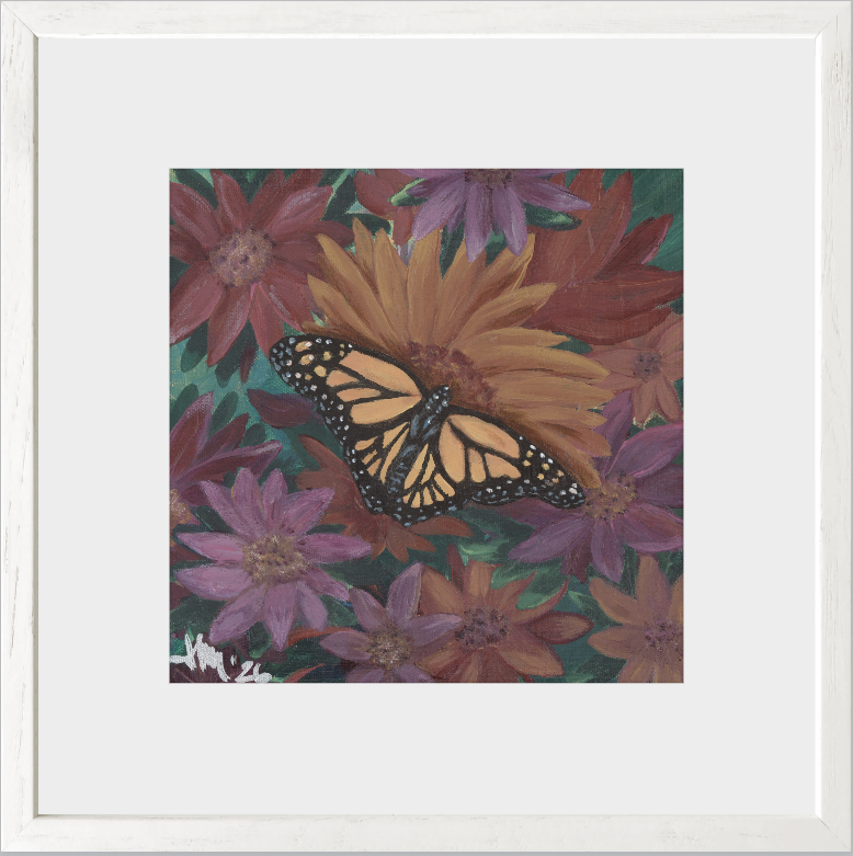 The Harmony of Bloom (Monarch Butterfly)