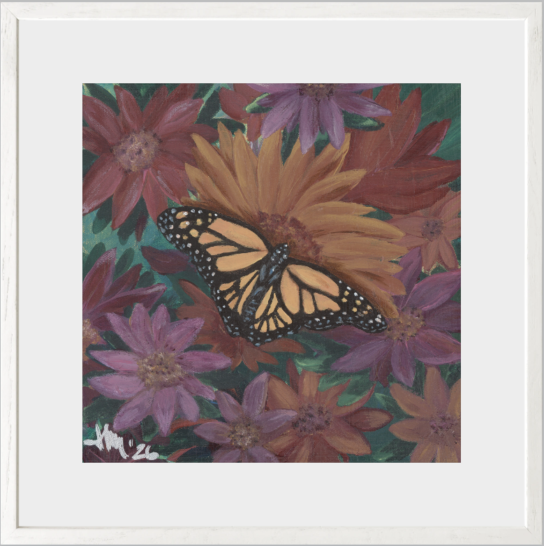 The Harmony of Bloom (Monarch Butterfly)