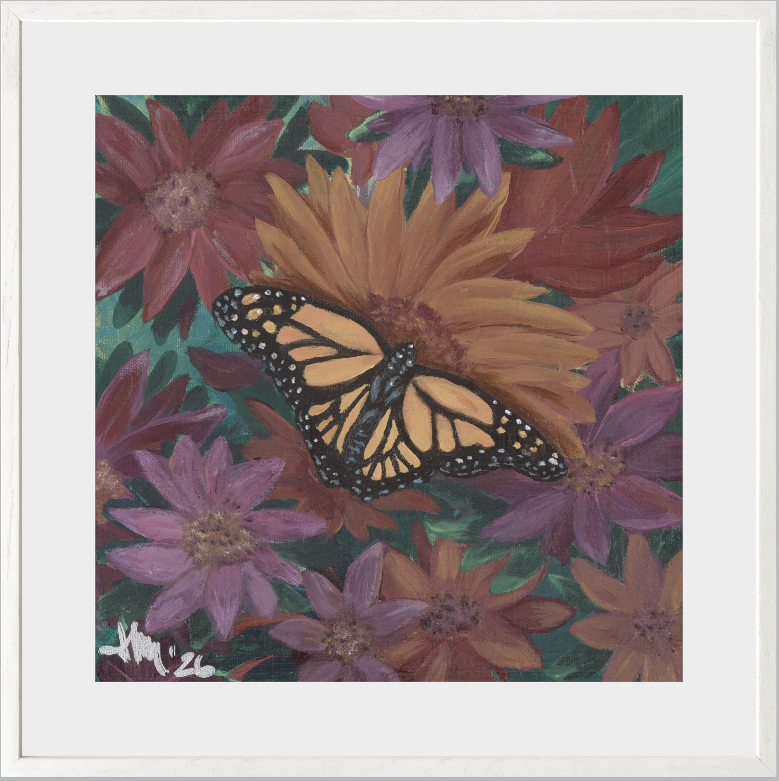 The Harmony of Bloom (Monarch Butterfly)