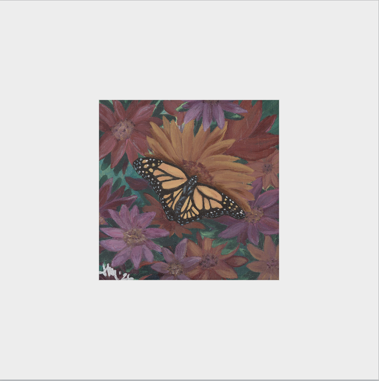 The Harmony of Bloom (Monarch Butterfly)