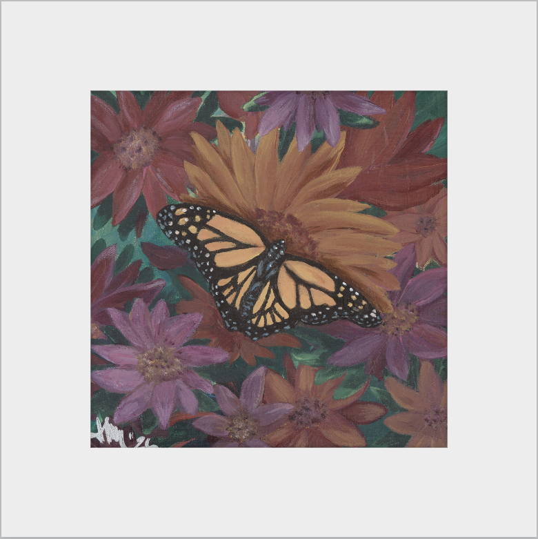 The Harmony of Bloom (Monarch Butterfly)